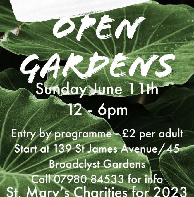 St Mary’s Open Gardens – Charity Fundraising